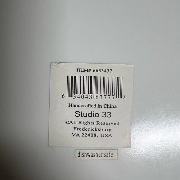 🎅🏼STUDIO 33: Santa Clause “Ho Ho Ho” large round serving platter, preowned. - Picture 7 of 8